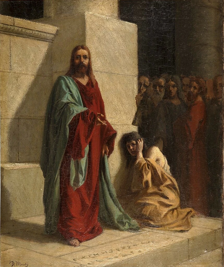 Cristo e l'adultera - Museo del Prado